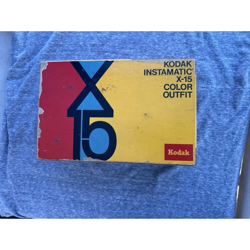 Vintage Kodak Instamatic X-15 Film Camera Original Box w/Manual